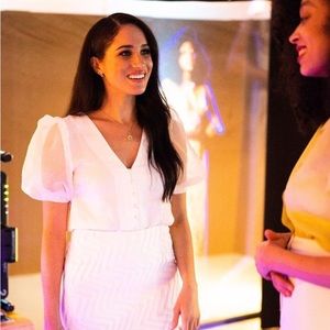 Topshop Organza Blouse - as seen on Meghan Markle